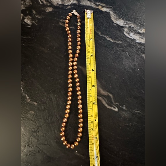 Chocolate Pearl Necklace - Picture 1 of 4
